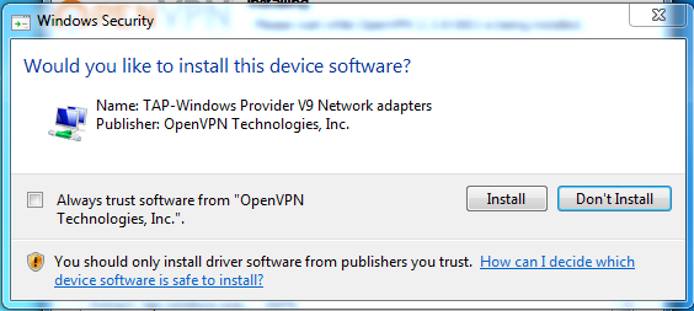 OpenVPN Windows TAP Installer OpenVPN Windows TAP Installer
