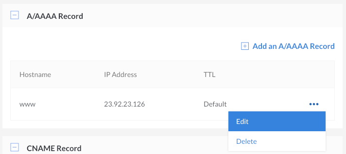 Select ‘Edit’ from the menu