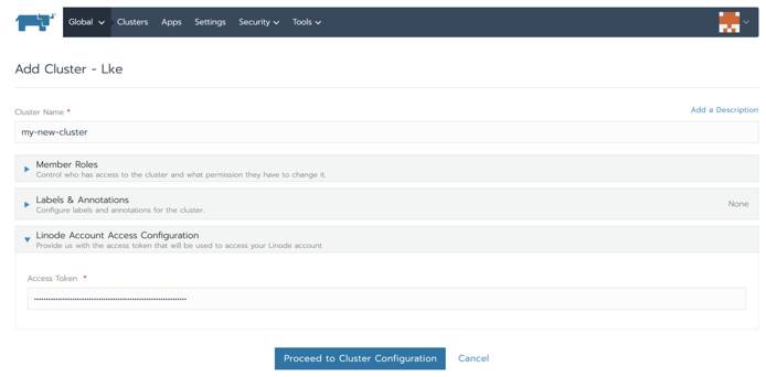 Cluster Name Token Cluster Name Token
