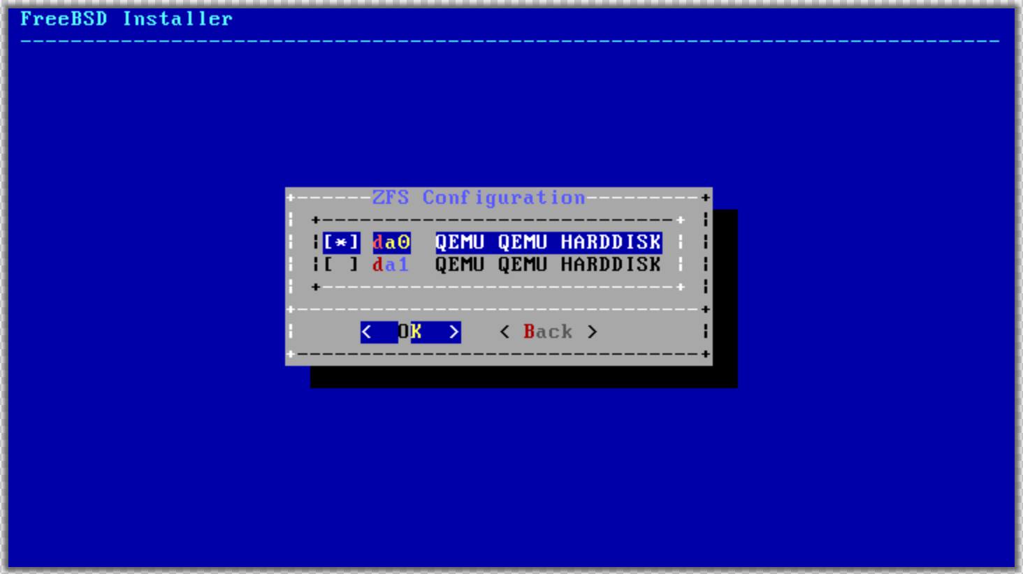 FreeBSD partition confirmation FreeBSD partition confirmation