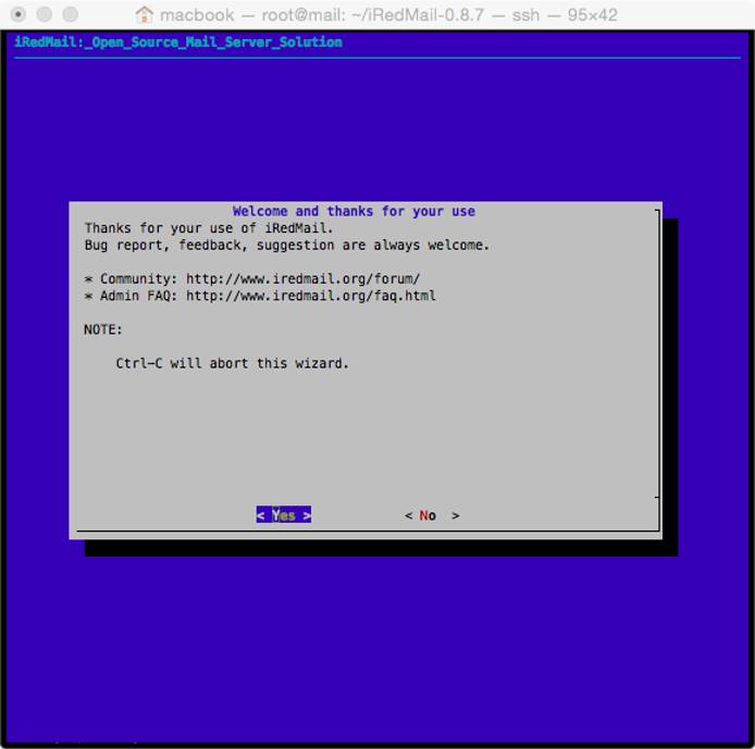 iredmail install confirm iredmail install confirm