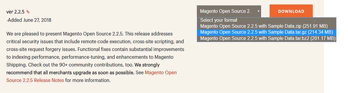 Select the option ending in “.tar.gz” Select the option ending in “.tar.gz”