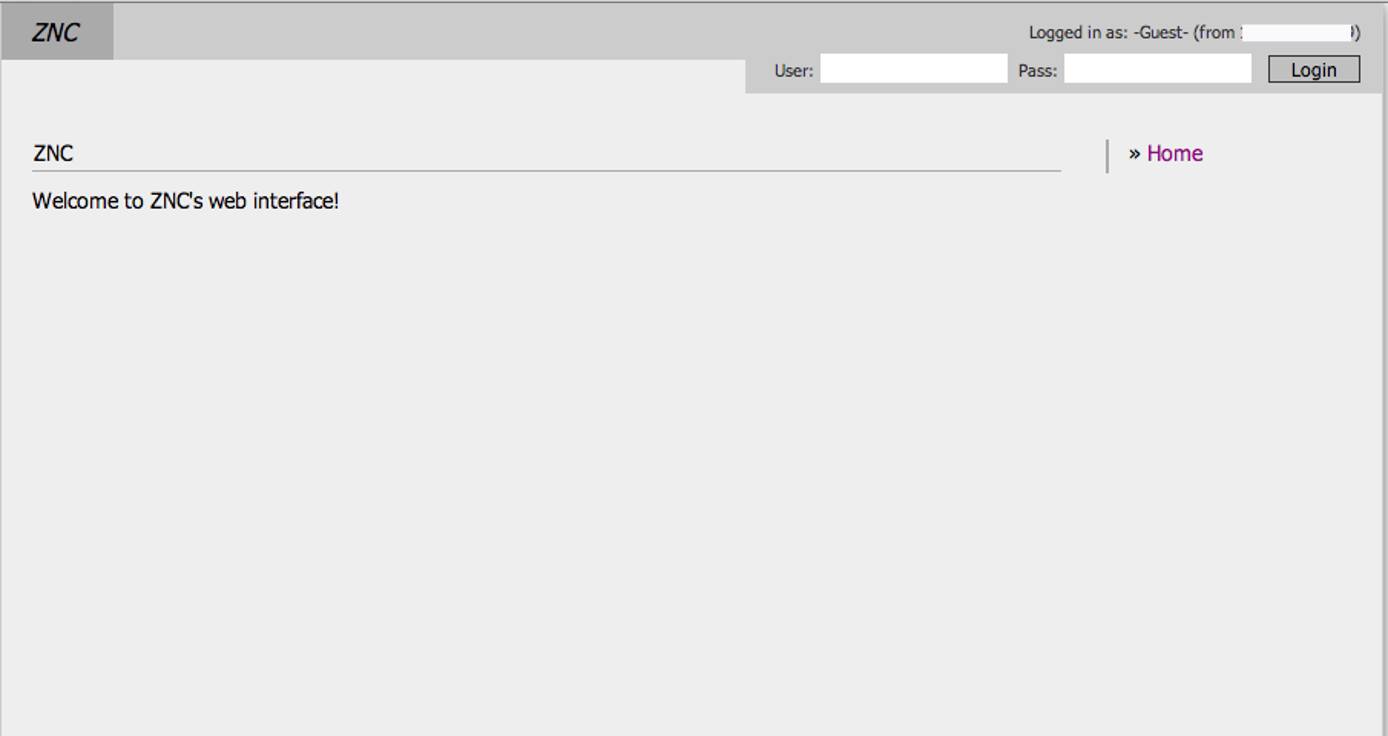 ZNC’s Web Admin ZNC’s Web Admin