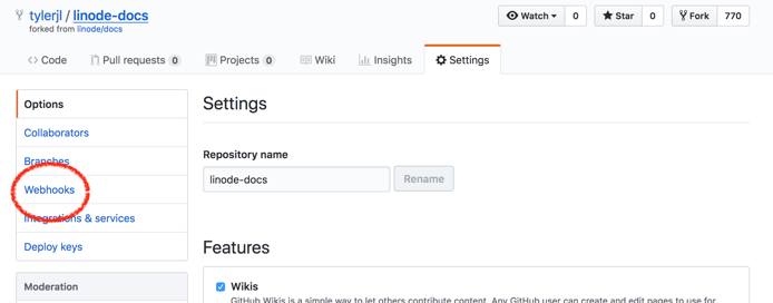 GitHub Webhook Settings GitHub Webhook Settings