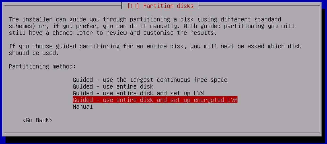 Debian 8 Partitioning Debian 8 Partitioning