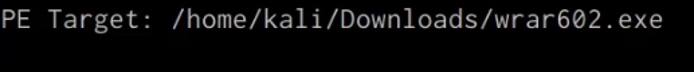 Shellter PE target filepath prompt Shellter PE target filepath prompt