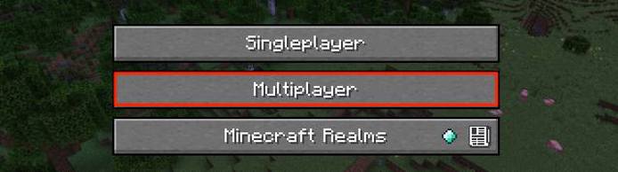 Screenshot of Minecraft multiplayer game mode Screenshot of Minecraft multiplayer game mode